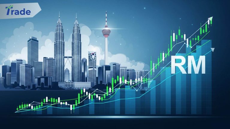 A complete beginner's guide illustration on how to buy stocks in Malaysia, showing the steps from opening a CDS account to placing a trade.